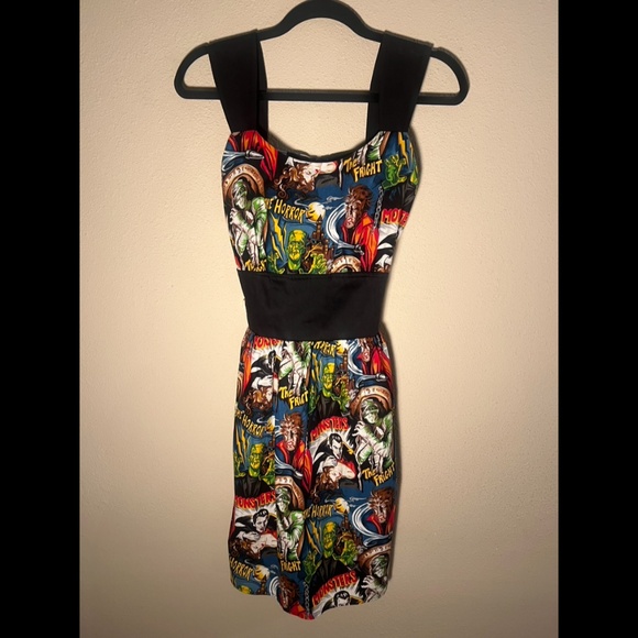 Classic Horror Monster Pin-up Dress - Picture 3 of 4